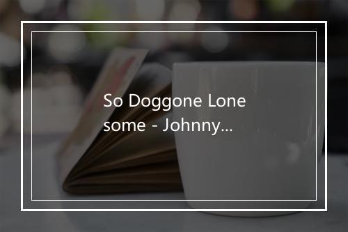 So Doggone Lonesome - Johnny Cash-歌词