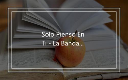 Solo Pienso En Ti - La Banda Del Caribe-歌词_2