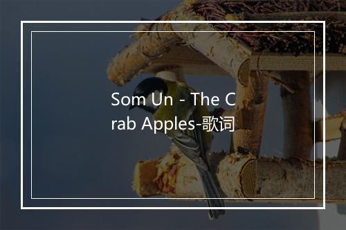 Som Un - The Crab Apples-歌词