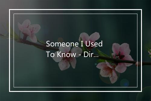 Someone I Used To Know - Dirty Dishes-歌词