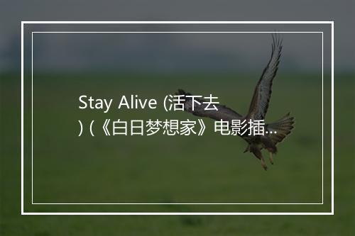 Stay Alive (活下去) (《白日梦想家》电影插曲) - José González (胡塞·贡萨雷斯)-歌词