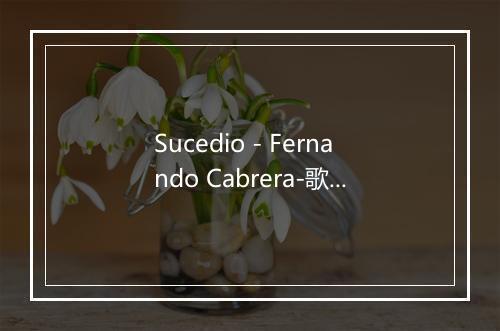 Sucedio - Fernando Cabrera-歌词