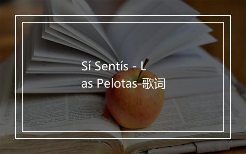 Sí Sentís - Las Pelotas-歌词