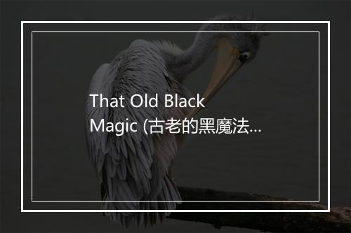 That Old Black Magic (古老的黑魔法) - Spike Jones & His City Slickers-歌词_1