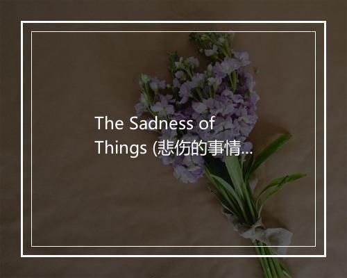 The Sadness of Things (悲伤的事情) - Momus-歌词