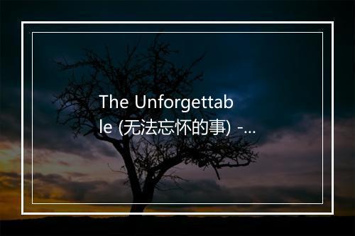 The Unforgettable (无法忘怀的事) - Colours-歌词_1