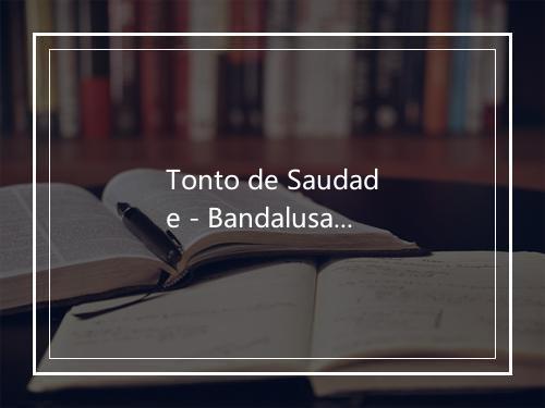 Tonto de Saudade - Bandalusa-歌词_1