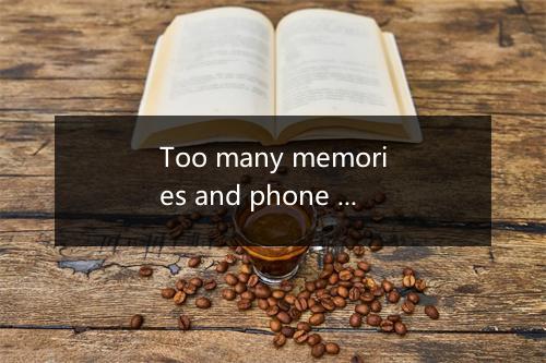 Too many memories and phone calls-歌词