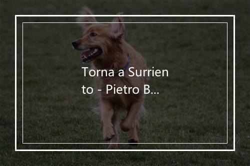 Torna a Surriento - Pietro Bucchi-歌词