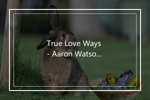 True Love Ways - Aaron Watson-歌词