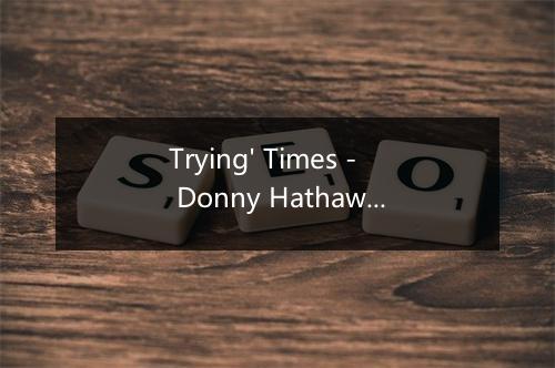 Trying' Times - Donny Hathaway-歌词