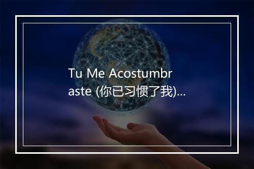 Tu Me Acostumbraste (你已习惯了我) - Marco Antonio Denis-歌词