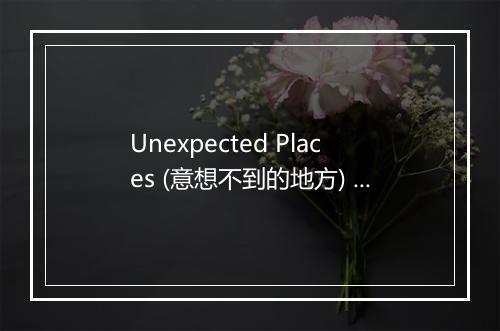 Unexpected Places (意想不到的地方) - Hortense Ellis-歌词_1