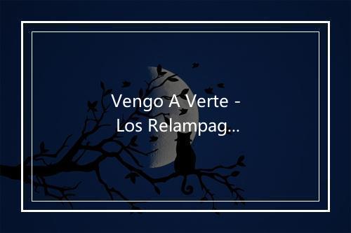 Vengo A Verte - Los Relampagos Del Norte-歌词