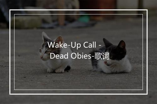 Wake-Up Call - Dead Obies-歌词