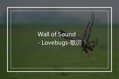 Wall of Sound - Lovebugs-歌词