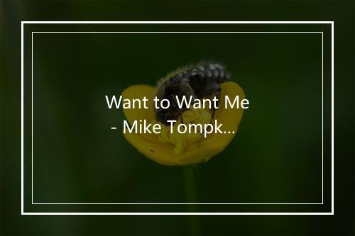 Want to Want Me - Mike Tompkins (迈克·汤普金斯)-歌词