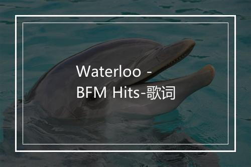 Waterloo - BFM Hits-歌词