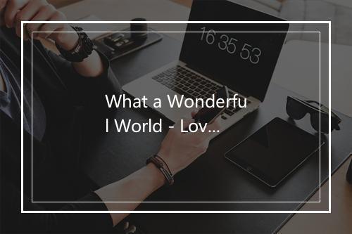 What a Wonderful World - Love Amour Orchestra-歌词_1