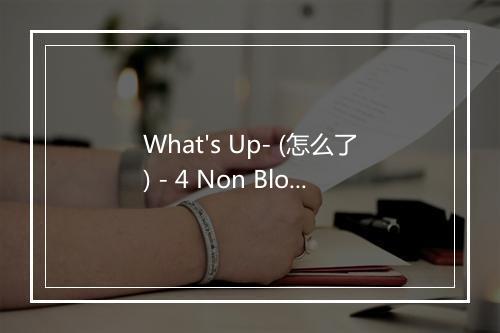 What's Up- (怎么了) - 4 Non Blondes (非金发四妞)-歌词