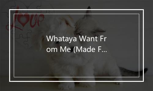 Whataya Want From Me (Made Famous by Adam Lambert) - Bossa Nova All-Star Ensembl