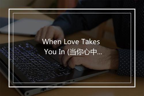 When Love Takes You In (当你心中充满爱) - Steven Curtis Chapman (斯蒂文-柯蒂斯-查普曼)-歌词