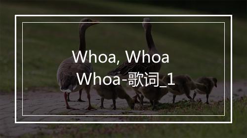 Whoa, Whoa Whoa-歌词_1