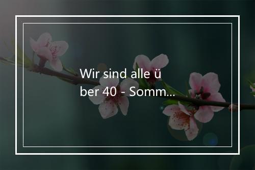 Wir sind alle über 40 - Sommer & Sommer-歌词_1