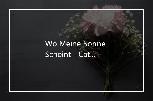 Wo Meine Sonne Scheint - Caterina Valente-歌词_1