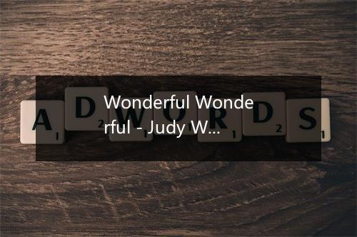 Wonderful Wonderful - Judy Wexler-歌词