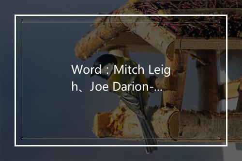 Word：Mitch Leigh、Joe Darion-歌词_2