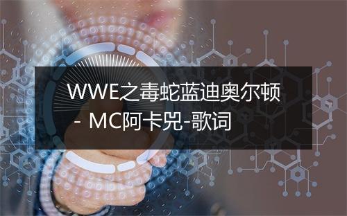 WWE之毒蛇蓝迪奥尔顿 - MC阿卡兕-歌词