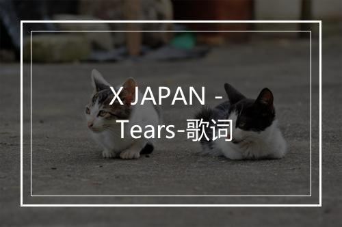 X JAPAN - Tears-歌词