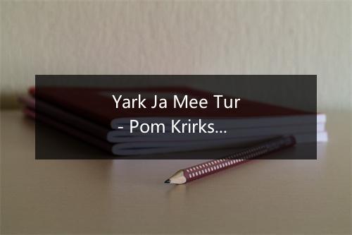 Yark Ja Mee Tur - Pom Krirksak Yuhawong-歌词_1