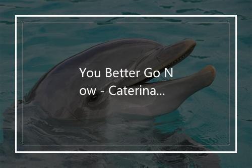 You Better Go Now - Caterina Valente-歌词_1