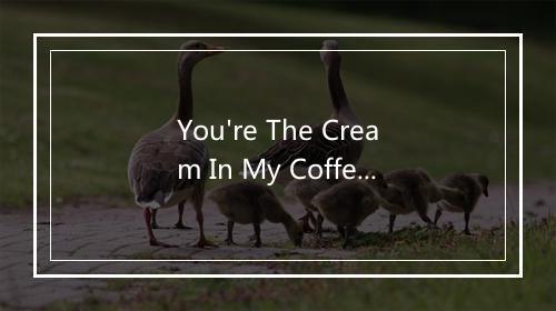 You're The Cream In My Coffee - Annette Hanshaw-歌词