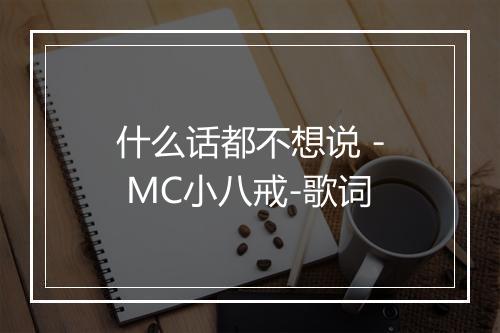 什么话都不想说 - MC小八戒-歌词