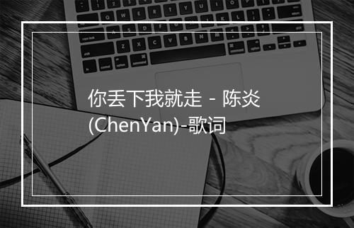 你丢下我就走 - 陈炎 (ChenYan)-歌词