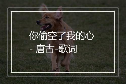 你偷空了我的心 - 唐古-歌词