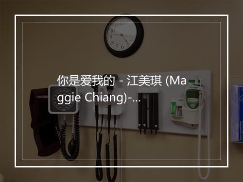 你是爱我的 - 江美琪 (Maggie Chiang)-歌词