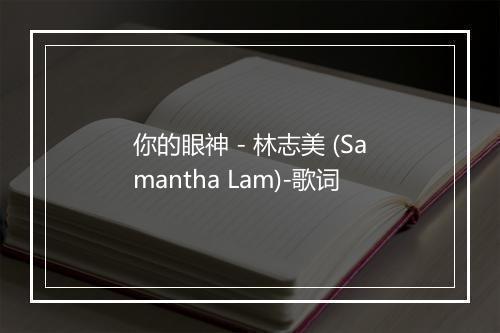 你的眼神 - 林志美 (Samantha Lam)-歌词