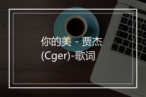 你的美 - 贾杰 (Cger)-歌词