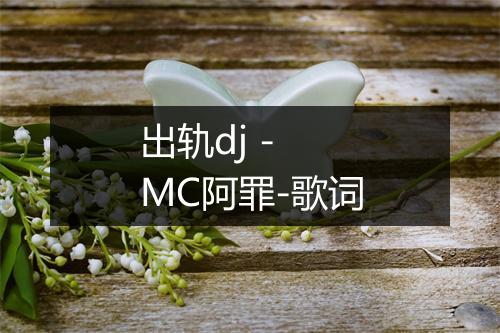 出轨dj - MC阿罪-歌词