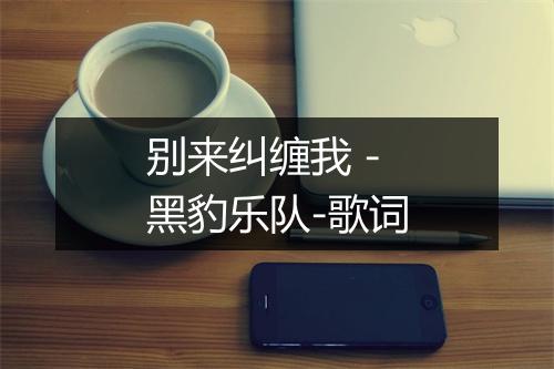 别来纠缠我 - 黑豹乐队-歌词