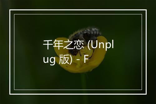 千年之恋 (Unplug 版) - F