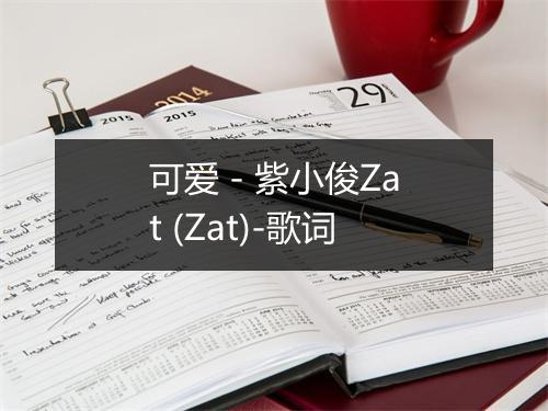 可爱 - 紫小俊Zat (Zat)-歌词