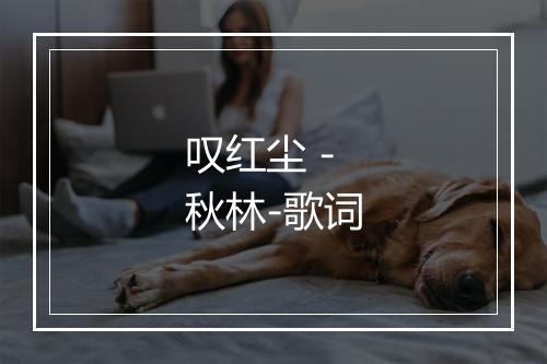 叹红尘 - 秋林-歌词