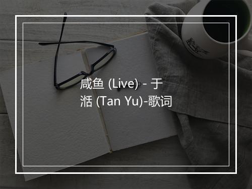 咸鱼 (Live) - 于湉 (Tan Yu)-歌词