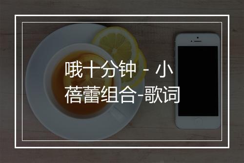 哦十分钟 - 小蓓蕾组合-歌词