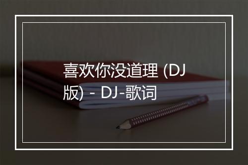 喜欢你没道理 (DJ版) - DJ-歌词